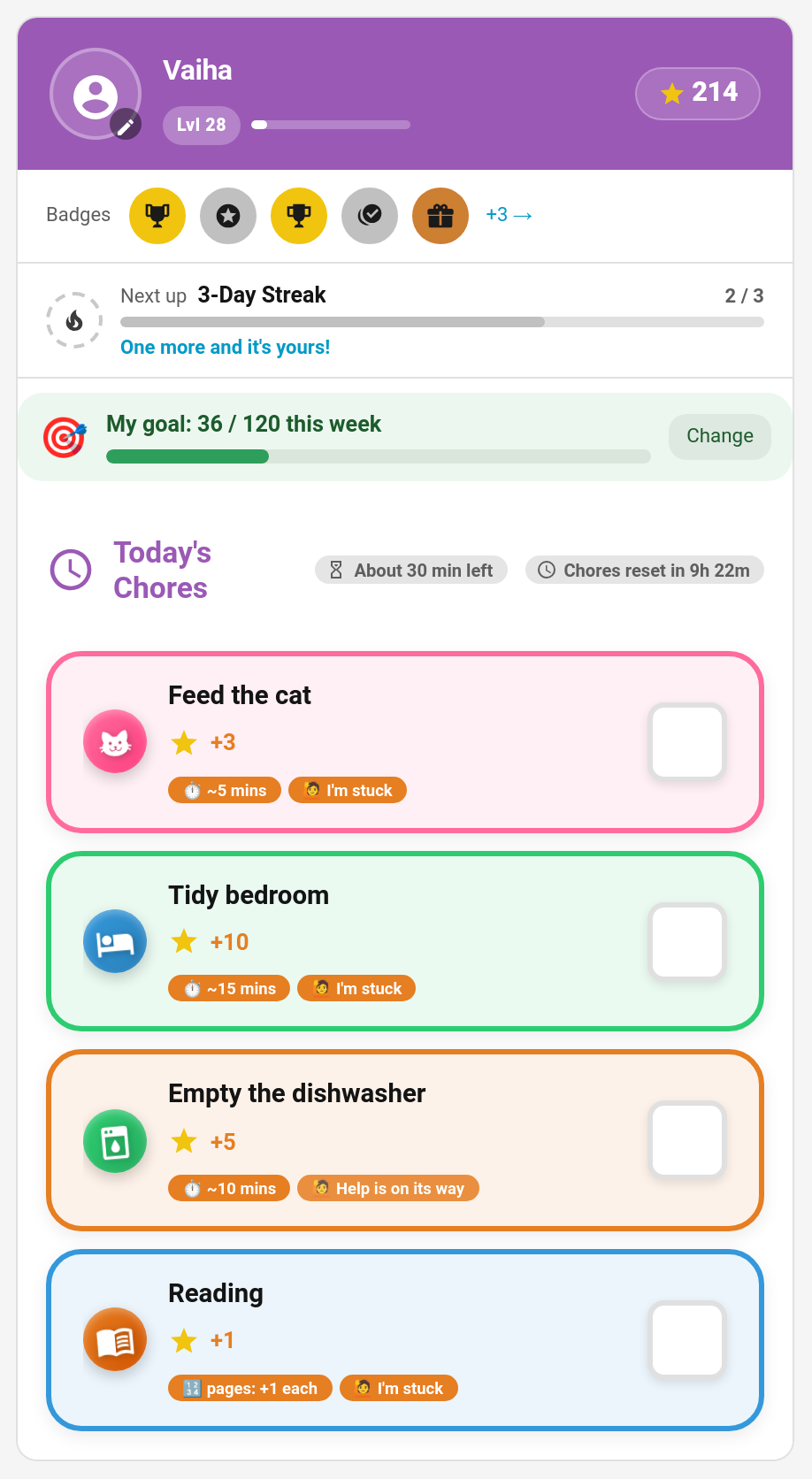 I'm stuck and Help is on its way on the child card